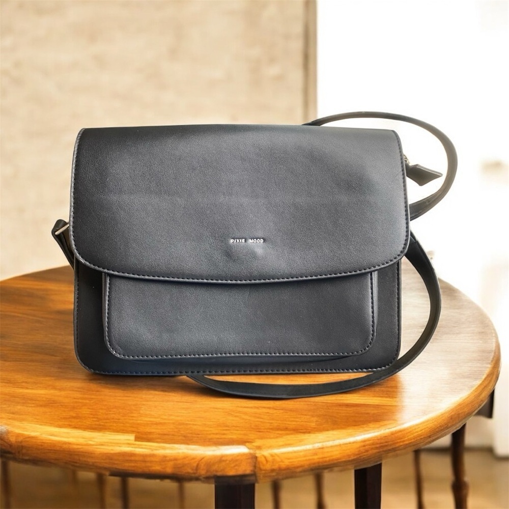 Pixie Mood Crossbody, black leather purse